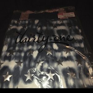 NEW Thirty-one Essential Storage Tote in tye die stars